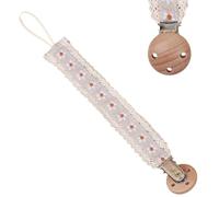 Clip de support de sucette pour bébé, sangle de sucette - Baby Teether saisissant le jouet - Broïde corde de sucette pour garçons et filles, soulagement des dents, sangle pour les de 0 à 3 ans