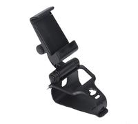 Clip de support de téléphone pour manette DualSense Edge avec articulation ergonomique et pince non marquante pour intégration d'appareil de jeu (noir)