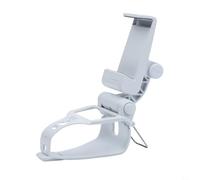 Clip de support de téléphone pour manette DualSense Edge avec articulation ergonomique et pince non marquante pour intégration d'appareil de jeu (blanc)