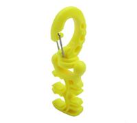 Clip de support de tuyau de plongée conçu pour le régulateur de deuxième étape et la jauge de montage sur boucle BCD D avec opération à une main (jaune)