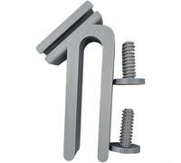 Clip de support de tuyau pour tuyau d'eau sur le bord du seau, conçu pour une utilisation dans un seau de jardin et un aquarium, léger et fiable (gris)