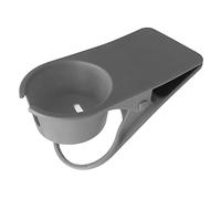 Clip De Support De Verre à Boire, Clip De Support De Verre De Bureau Permettant D'économiser De l'espace, Grand Support De Tasse Multifonctionnel à Pince De Table(Gris)