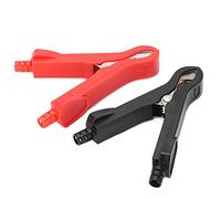 Clip de Test U58 30A Clip en Laiton plaqué Borne d'essai avec Une Couverture de Protection ABS Rouge et Noir pour Le Test électrique Accessoires Accessories 2PCS 2PCS Set 90 mm