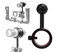 Clip de tête de Boule de plongée 28-34MM, Bras de Boule de plongée pour Lampe de Poche, revêtement Dur anodisé, Support de rotule de Torche de plongée pour Lampe de Poche de