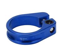 Clip de Tige de Selle de Vélo 31,8 Mm Collier de Serrage de Tige de Selle de Vélo en Alliage D'aluminium Collier de Serrage de Tige de Selle de Vélo Collier de Tige de Selle de Vélo en(Bleu)