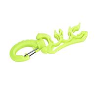 Clip de Tuyau de Plongée, Clip de Support de Tuyau de Plongée sous-Marine Double BCD Support de Tuyau avec Clip Boucle Crochet(Jaune)