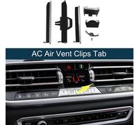 Clip De Ventilation D'Air De Climatisation Pour Bmw X5 G05 2019-2023, Étanche, Volet De Sortie D'Air Droit, Noir, Ton Argent, Adhésif Au Dos, 1 Ensemble