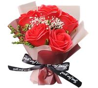 Clip de ventilation pour désodorisant de voiture, clip ventilation voiture en forme fleur rose rouge 4, 1x3, 2 pouces, accessoire floral en plastique pour l'intérieur du véhicule