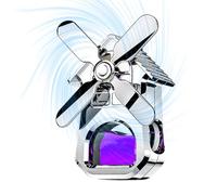 Clip de ventilation pour diffuseur de voiture - Support d'aromathérapie réglable pour moulin à vent pour une libération de parfum longue durée, contrôle du parfum rotatif avec tampon désodorisant