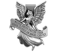 Clip De Visière D’Ange - Charme De Protection De 6 Cm | Décor De Véhicule en De Zinc, Accessoire Intérieur 3D pour Une Conduite Sûre, Un Voyage Quotidien, Un Cadeau pour Les Nouveaux Conducteu