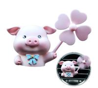 Clip Désodorisant pour Voiture - Clip de Grille d'Aération Automobile avec 2 Pastilles Parfumées | Diffuseur de Parfum Voiture, Accessoires Pratiques pour Voiture, Parfum de Cochon Charmant