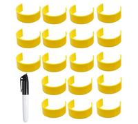 Clip d'étiquette de bouteille de médicament, Pince de bouteille de médicament,Clip d'étiquette de bouteille avec marqueur - Identification facile des médicaments, clips portables, clips de bott