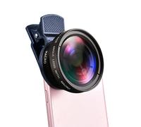 Clip D'objectif Universel 2 En 1 Pour Téléphone Portable, 37mm, Professionnel, 0,45x49uv, Super Grand Angle + Macro Hd, Pour Iphone Android