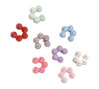 Clip d'oreille coloré tendance pour oreilles non percées - Convient pour les jeunes femmes à la recherche de la mode et de la polyvalence - Pince à fleur filetée, taille unique, Comme décrit, Comme