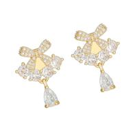 Clip d'oreille tendance en métal avec cristaux et zircones pour écouteurs FreeClip 1/2