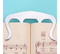 Clip en acier pour partition de guitare violoncelle - Peut contenir des livres, des feuilles, des recettes, des magazines - Chrome, or, or rose, noir (chromé)