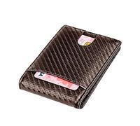 Clip en Argent du Portefeuille - Portefeuille Mince en Cuir PU, Portefeuille de Cartes Bifold | Portefeuilles de Poche compacts, Support de Carte à Haute capacité Minimaliste avec Clip magnétiqu