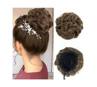 Clip en Chignon Griffe Chignon cheveux en désordre pièce de cheveux élastique cordon chouchous chignons vague bouclée Extension de cheveux synthétiques for les femmes usage quotidien Postiche Messy Bu