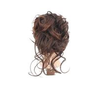 Clip en Chignon Griffe Clip perruque moelleux doux au toucher réaliste aspect naturel femmes épingles à cheveux noir marron perruque for dame utilisation Postiche Messy Bun ébouriffé(Light Brown)