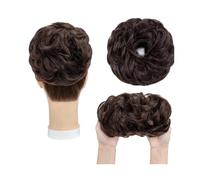 Clip en Chignon Griffe Extensions de cheveux synthétiques Chignon bouclé en désordre élastique cheveux chouchous postiches 55g Chignon Updo cheveux pièces for les femmes Postiche Messy Bun ébouriffé(M