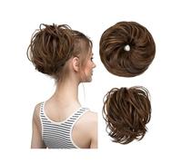 Clip en Chignon Griffe Faux Chignon en désordre, postiche bouclée, postiche synthétique, Scrunchy, pièce enveloppante, Chignon élastique, queue de Cheveux for femmes Postiche Messy Bun ébouriffé(4BH27