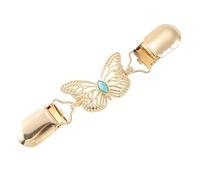 Clip en métal en forme de papillon pour fixation de châle en alliage robuste - Fermoir élégant en forme de papillon - Clip en métal pour fixation d'écharpes artisanales en alliage robuste, One Size