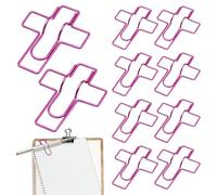 Clip En Métal Pour Stylo - 10 Supports Colorés, Planificateur De Carnet De Notes, Boucle À Ressort En Acier Réutilisable, Accessoire D'organisation De Bureau Scolaire, Outil De Marqueur De Page De Mar