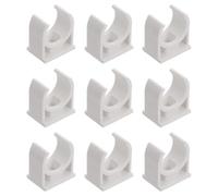 Clip en U PVC Beige pour Tuyau Fin et Silicone, Support Léger | Résistant à Corrosion, Pose Simple, Anti-tartre, pour Conduite, Gaine, Maintien Discret, Lot Unique