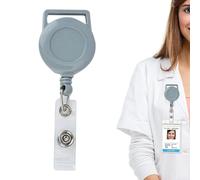 Clip extensible pour badge de travail, clip pour carte d'identité, clip d'identification élastique, portable, pour enseignants, travailleurs, infirmières, personnel de bureau