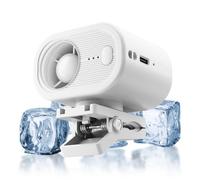 Clip Fan - Small Quiet Blower, Three-Speed Airflow, Outdoor Cooling Tech, Portable Neck Accessory | Versatile Hands-Free Unit, Essential Equipment For Indoor Office