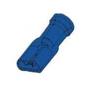 Clip femelle isole 6.4mm bleu