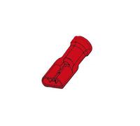 CLIP FEMELLE ISOLE 6.4mm ROUGE, 10pcs/blister