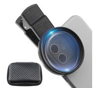 Clip filtre polarisant circulaire 52 mm pour smartphones - Lentille CPL en verre optique avec cadre rotatif et étui en polyuréthane | Clip universel pour téléphones haut de gamme