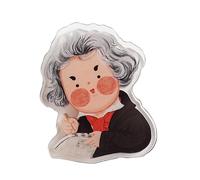 Clip fixe en plastique pour partition de musique de musicien de dessin animé, support de feuille de piano facile à utiliser