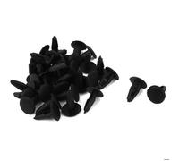 Clip garniture voiture X AUTOHAUX 32 Pcs Rivet Plastique Noir Défenseur Clip 3mm x 5mm x 13mm pour Pare-chocs de Voiture