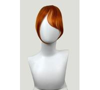 Clip in fringe hairpiece/clip-in curtain bangs, with long, face framing wisps: Sabrina ginger #ginger