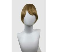 Clip in fringe hairpiece/clip-in curtain bangs, with long, face framing wisps: Sabrina wheatfield blonde #24H613