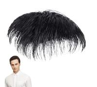 Clip-in-Haarteil -Top-of-The-Head-Haarverlängerungen, Haarpflaster Für Männer | Around Hair Replacement System Prothetische Haarperücken Für Männer Zum Täglichen Tragen und Zum Abdecken Von Weiß, A