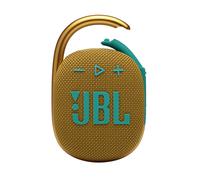 Clip JBL 4 Jaune - Bluetooth portable 5.1 Enceinte - Jusqu'a 10 heures de jeu - Impermeable et resistant a la poussiere - Comprend un haut-parleu