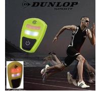 Clip LED Duo - DUNLOP - Jogging - Lumière blanche et rouge - Réglable - Pile incluse