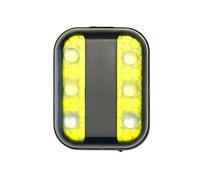 Clip LED - USB Rechargeable - Lampe d'avertissement avec Clip de Fixation pour Enfant, Runner, Cycliste, Chien - 4 LEDs Blancs et 2 LEDs Rouges - Fixes ou Clignotants - autonomie = 8 Heures