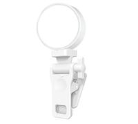 Clip Léger Selfie - Support D'adaptateur De Caméra, Support De Supports De Moniteur | Connecteur De Téléphonique Portable, D'éclairage LED avec Base De Vis pour Le Streaming Informatiqu