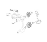 Sram Akku Clip-2139980131 Dérailleur arrière Unisexe, Noir, Taille Unique