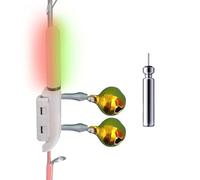 Clip lumineux pour canne à pêche, lampe indicatrice étanche, bâton lumineux de 10 x 2 cm pour cannes, lampe de pêche, accessoire de pêcheur avec utilisation polyvalente, outil de recherche de poissons