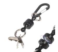 Clip magnétique pour serviette de golf Robuste portable aimant puissant | Clip crochet porte-housse club de golf Pour parcours extérieur terrain tournoi entraînement camp match Noir