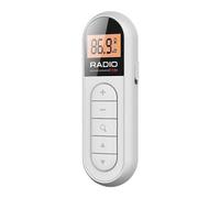 Clip Mini Digital Portable Pocket Lavalier FM Radio Stereo USB Rechargeable
