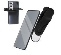 Clip Miroir pour Appareil Photo De Téléphone Portable - Kit De Pinces Réfléchissantes Haute Définition pour Appareil Photo De Smartphone | Miroir Réglable pour Selfies Et Vlogs (Noir)