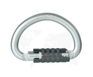 Clip mousqueton de gymnastique, clips de verrouillage robustes, mousqueton robuste | Grands clips de sécurité avec verrou tournant en forme de D | Équipement extérieur Autolock pour le camping, la sal