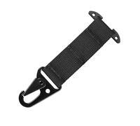 Clip Mousqueton Tactique de Ceinture Molle, Sangle Boucle en Nylon Suspendu avec Support de Barre en T Amovible pour Ceintures, Sacs Molle, Gants