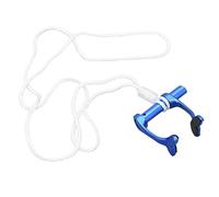 Clip nasal anti-perte précis et doux pour la peau - 25 degrés - Avec dragonne pour l'entraînement de plongée (bleu)
